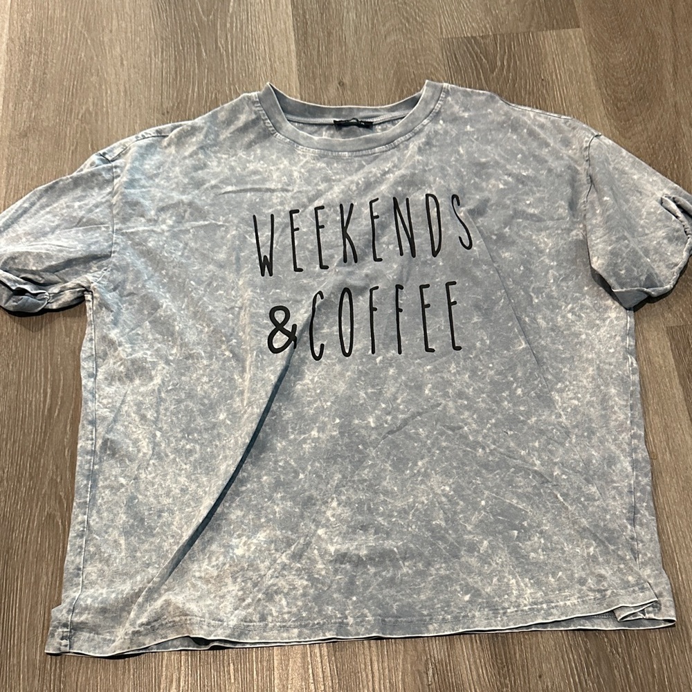 Casual Gray Graphic Tee